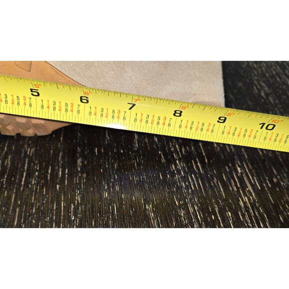 Colin Stuart Tan Suede Leather Slip ON Back Laced Wedge Boot Size 8 - Picture 9 of 10